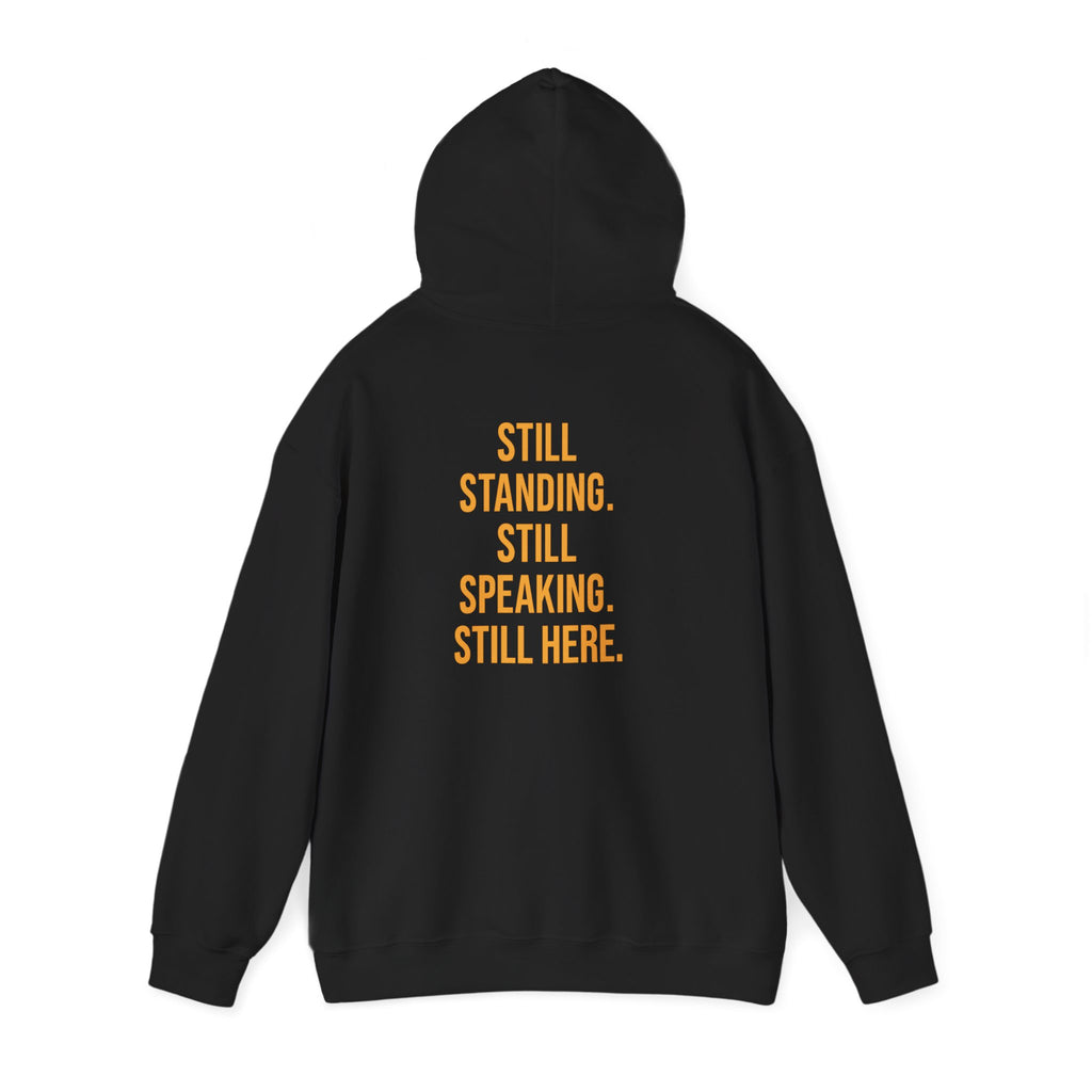 MOTIVATIONAL HOODIE- The Making of a Moment™ Unisex Heavy Blend Hoodie – Signature Gold & Black