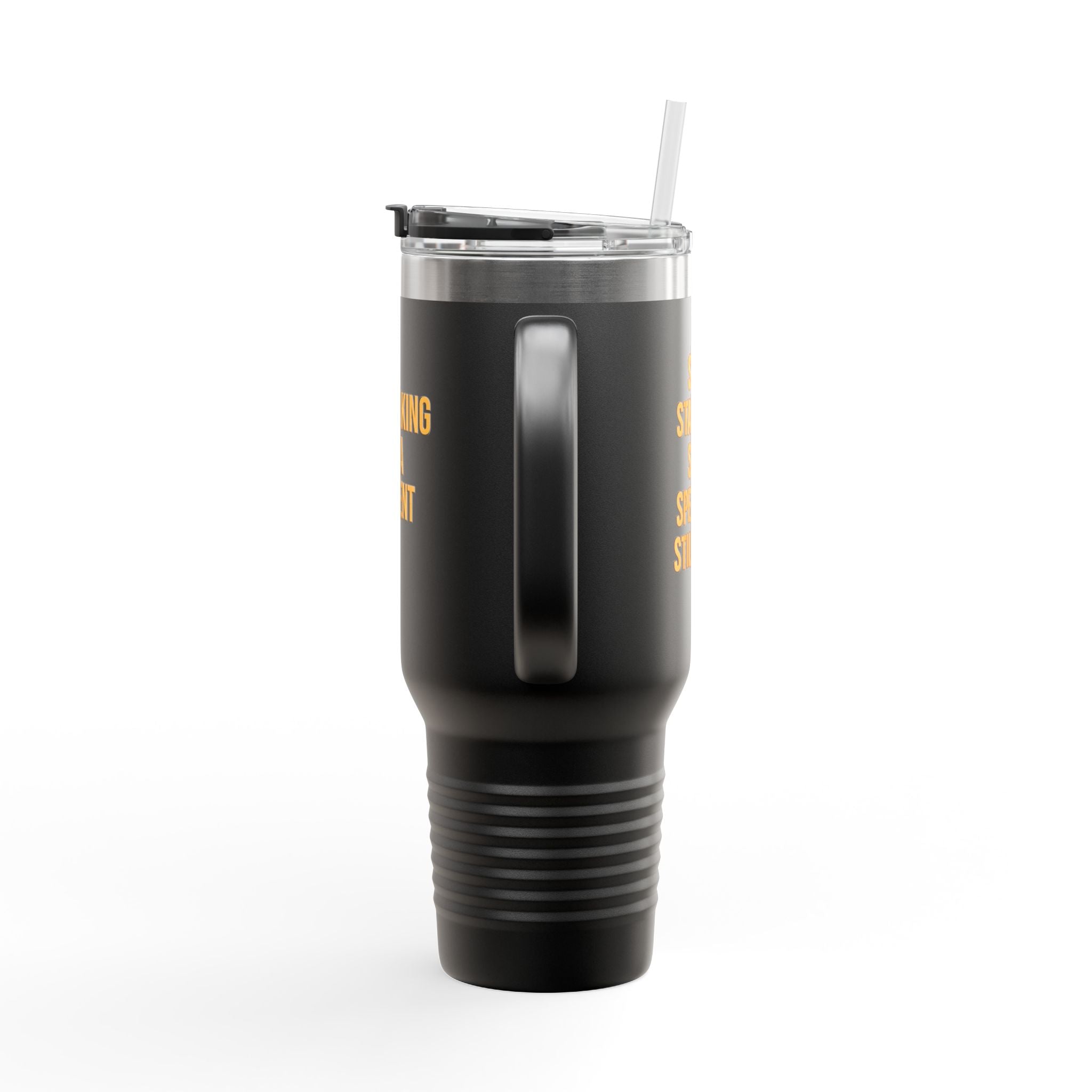 LIMITED EDITION-The Making of a Moment™ Stainless Steel Travel Mug – Gold & Black Edition