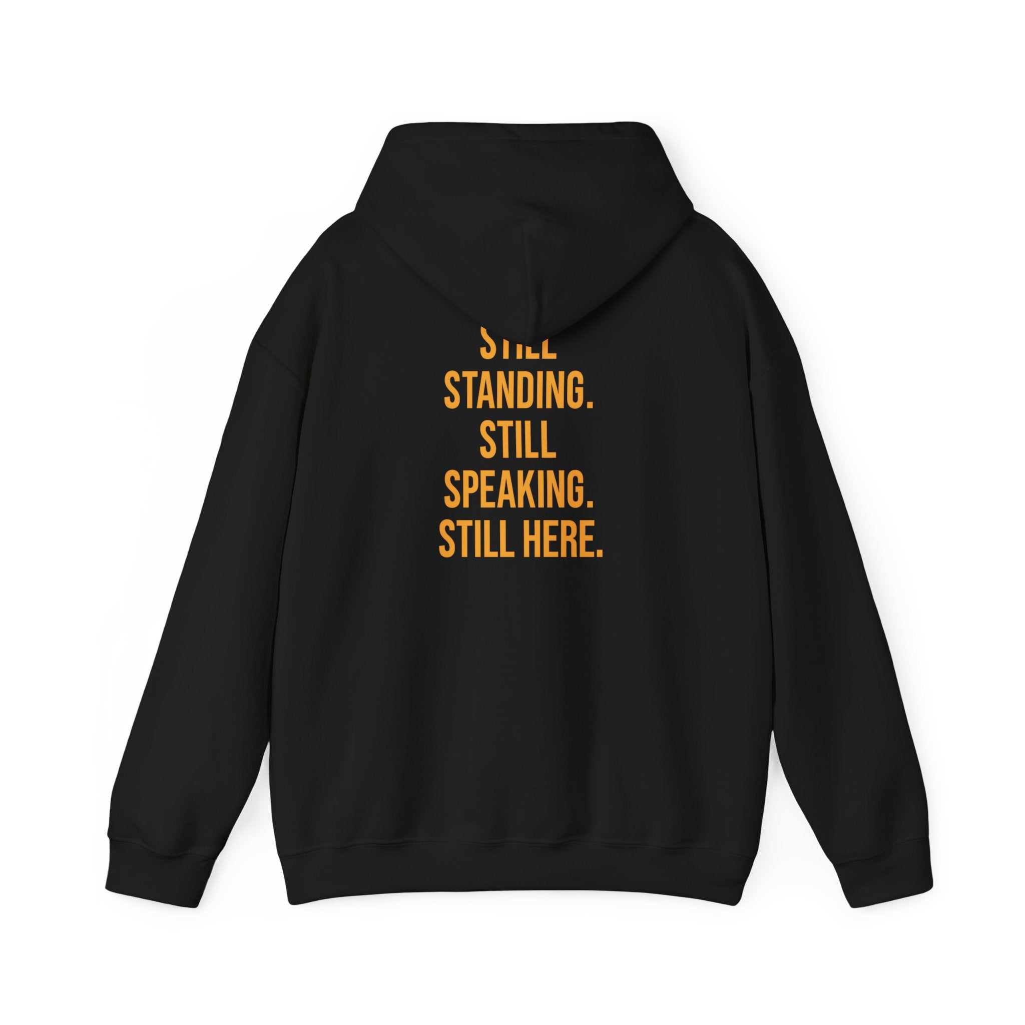 MOTIVATIONAL HOODIE- The Making of a Moment™ Unisex Heavy Blend Hoodie – Signature Gold & Black