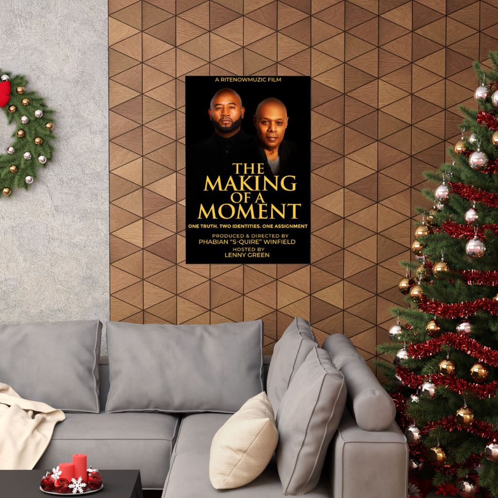 The Making of a Moment™ Vertical Movie Poster – Cinematic Home & Office Decor