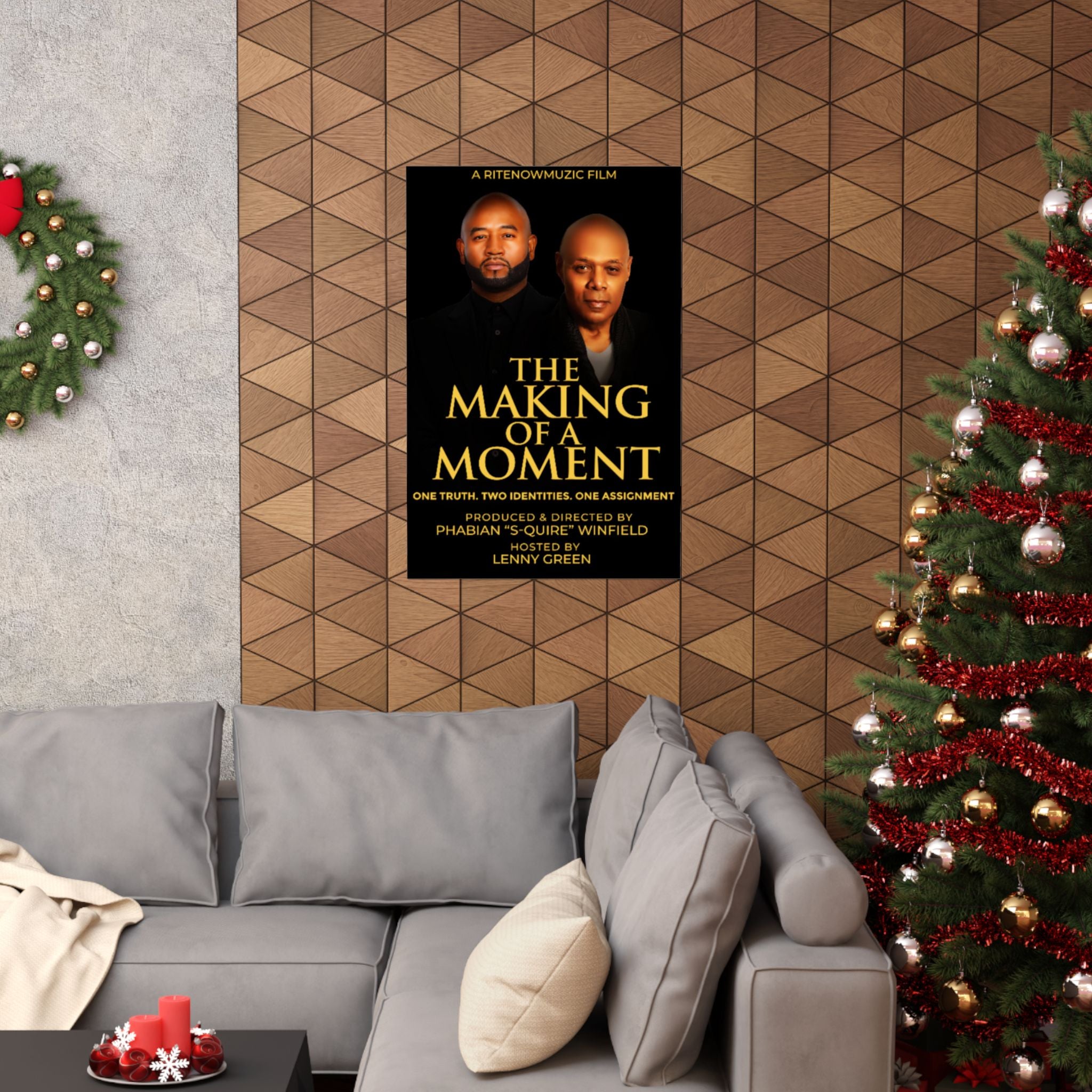 The Making of a Moment™ Vertical Movie Poster – Cinematic Home & Office Decor