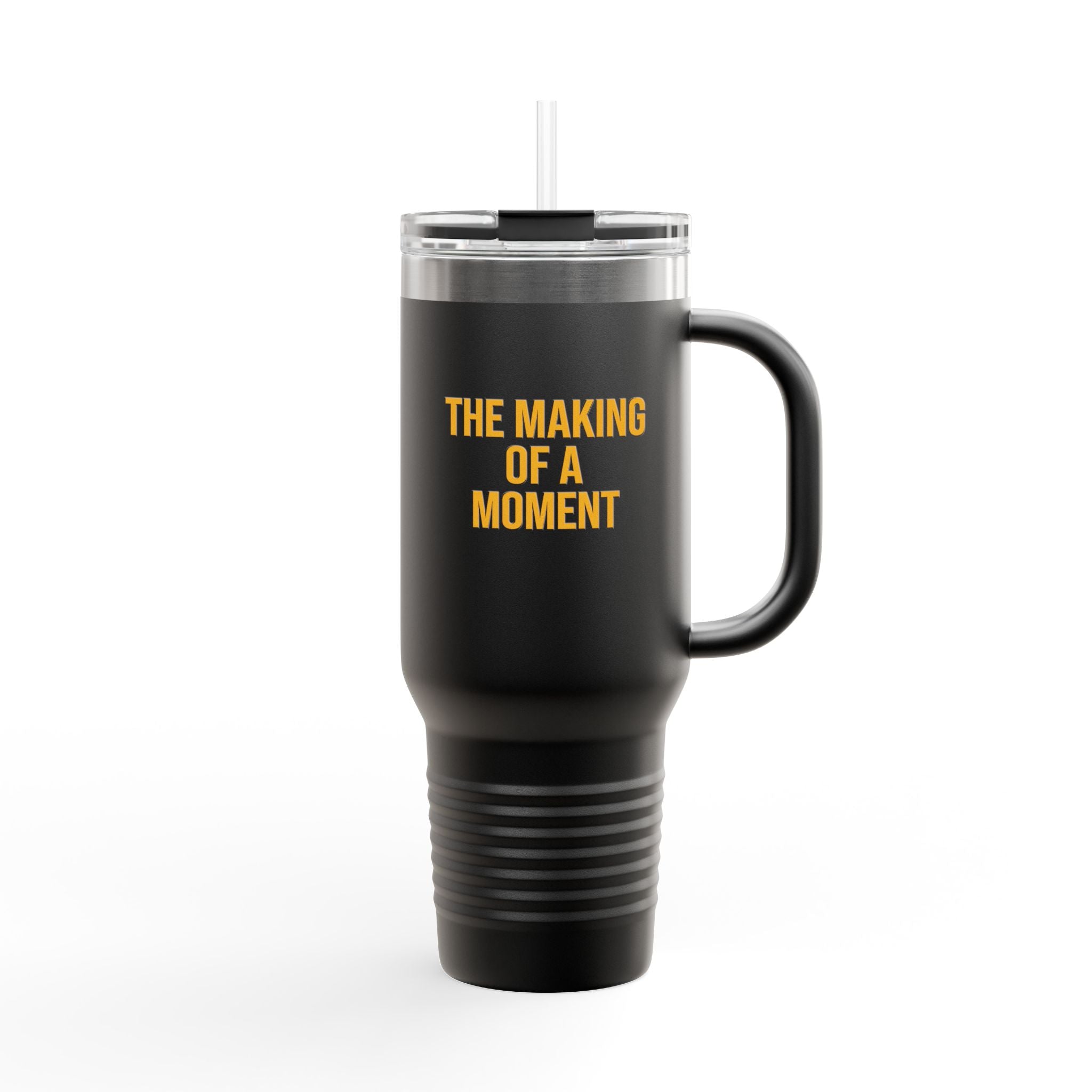 LIMITED EDITION-The Making of a Moment™ Stainless Steel Travel Mug – Gold & Black Edition